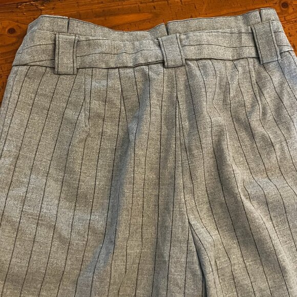 Express grey pinstripe dress pants with removable belt detail - Picture 5 of 6